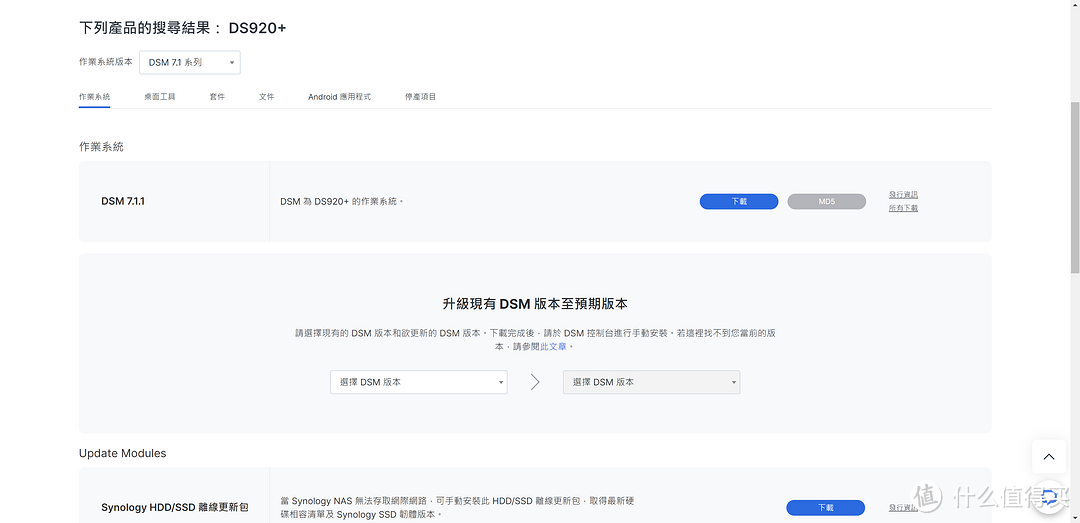 当前最新的是DSM 7.1.1-42962 Update 4