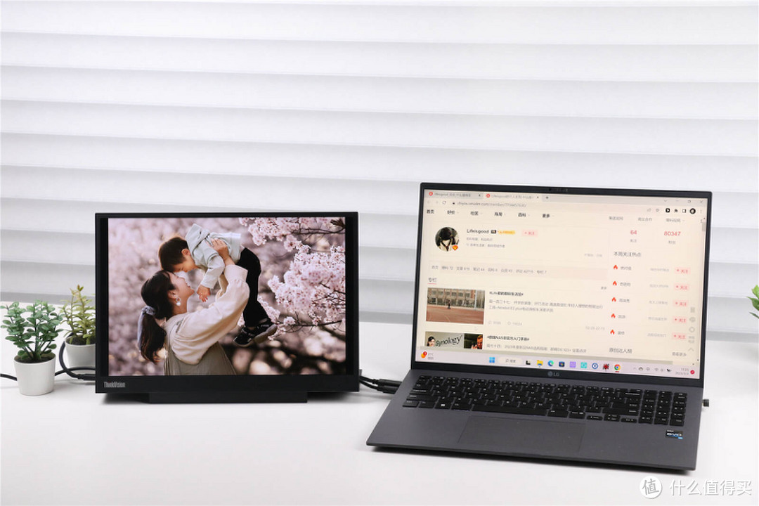 纤薄便携 2.2K超高清IPS屏 硬件低蓝光护眼 ThinkVision M14d便携屏全方位评测