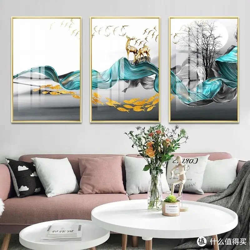 値下げ！【新品】福引きの鯉 リビングルーム装飾画 玄関装飾画X6 - 美術品