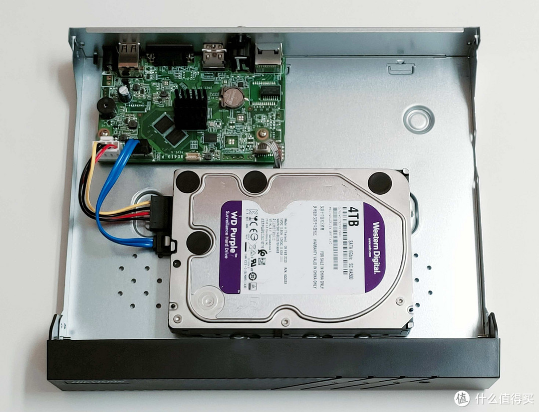 小区物业添加摄像头新增8路单盘NVR硬盘录像机：西部数据紫盘4TB单盘满足使用需求，顺带测试硬盘性能！