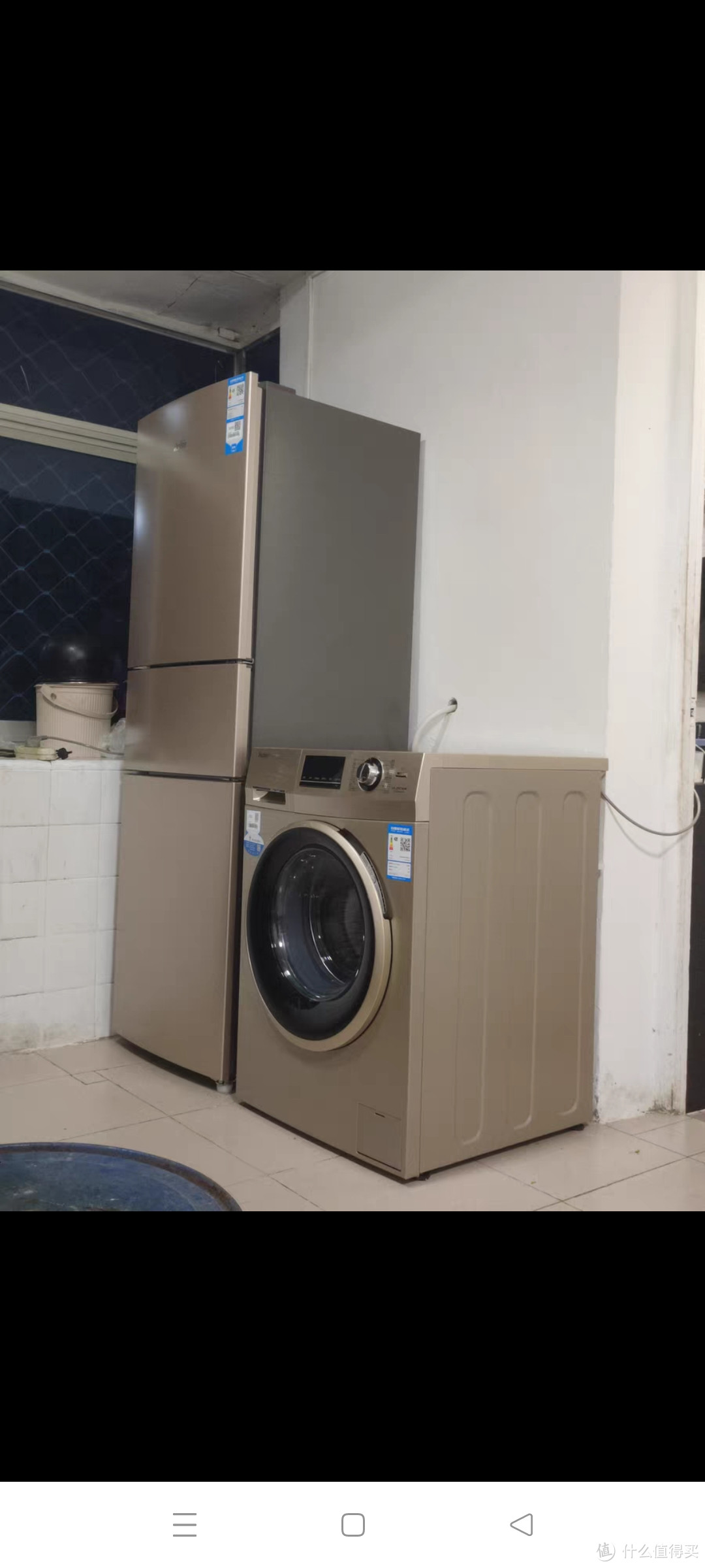 海尔冰洗套装218升三门冰箱+10公斤变频滚筒洗衣机家电套餐组合