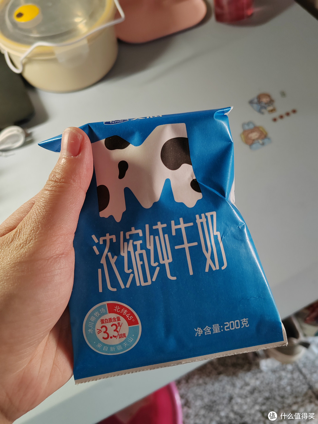 天润的浓缩纯牛奶真的好美味