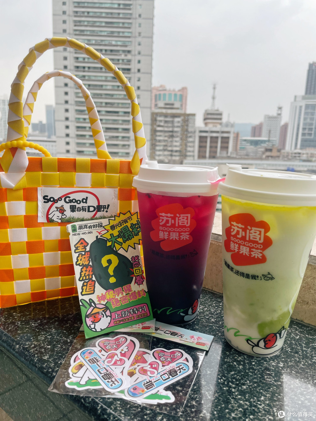 喝果茶送好看的露营篮子，实用又吸睛