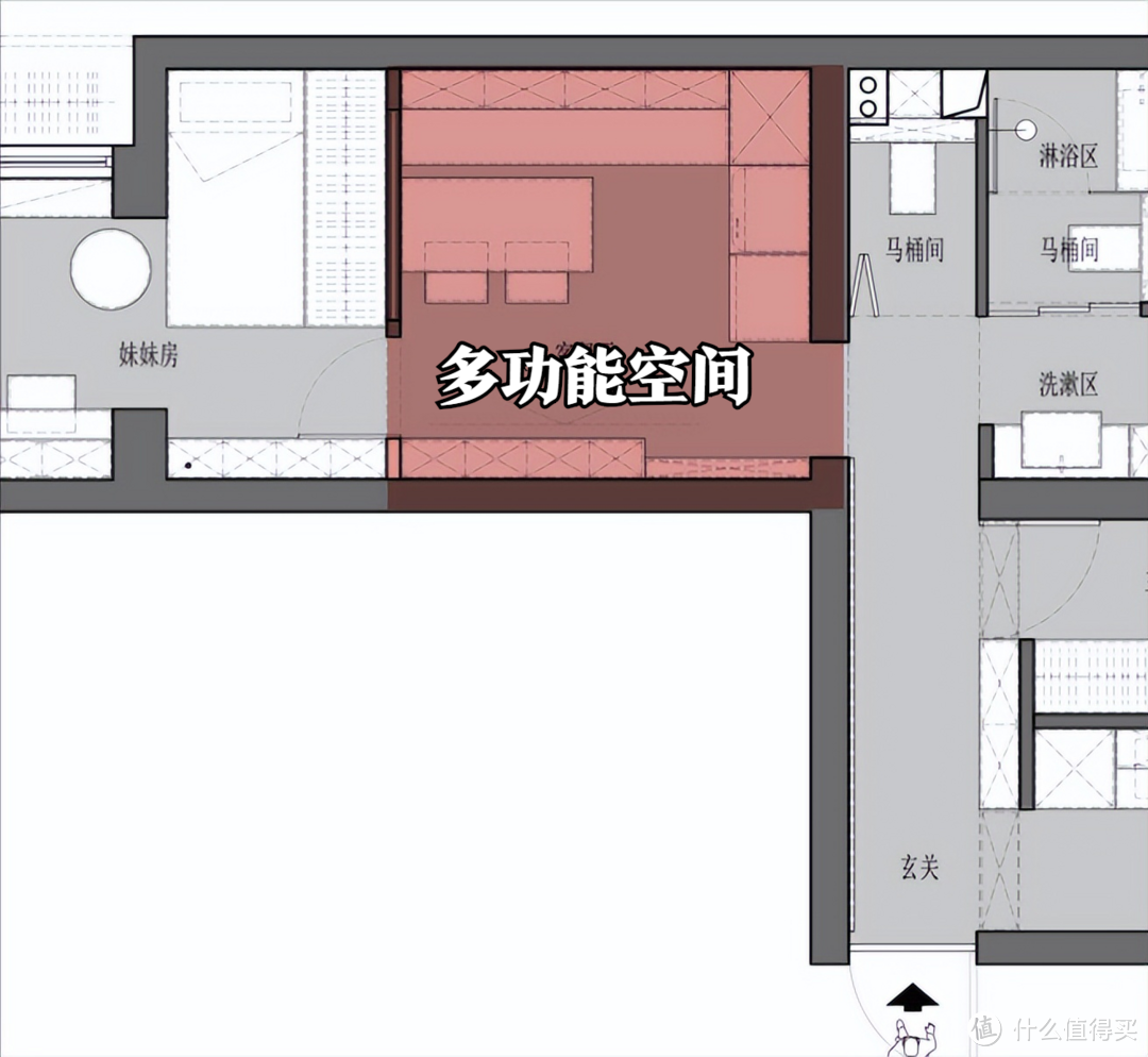 她搬离大平层，带两娃住进46㎡蜗居，装出三室和双卫，我彻底服了