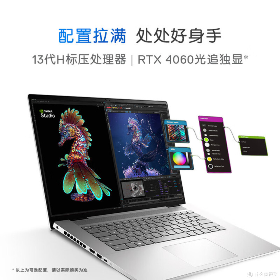 戴尔灵越PLUS16,16英寸RTX4060独显本,高配置商务本
