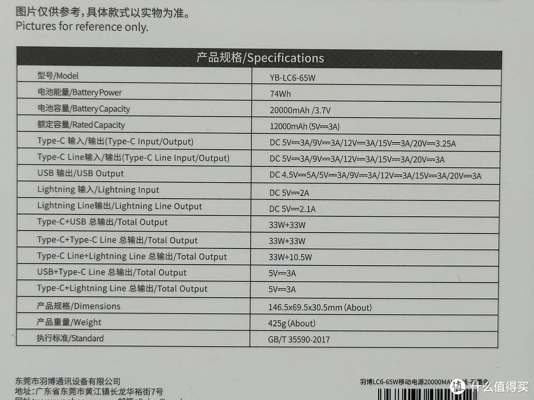 性能出众， 羽博65w随身移动电源简评