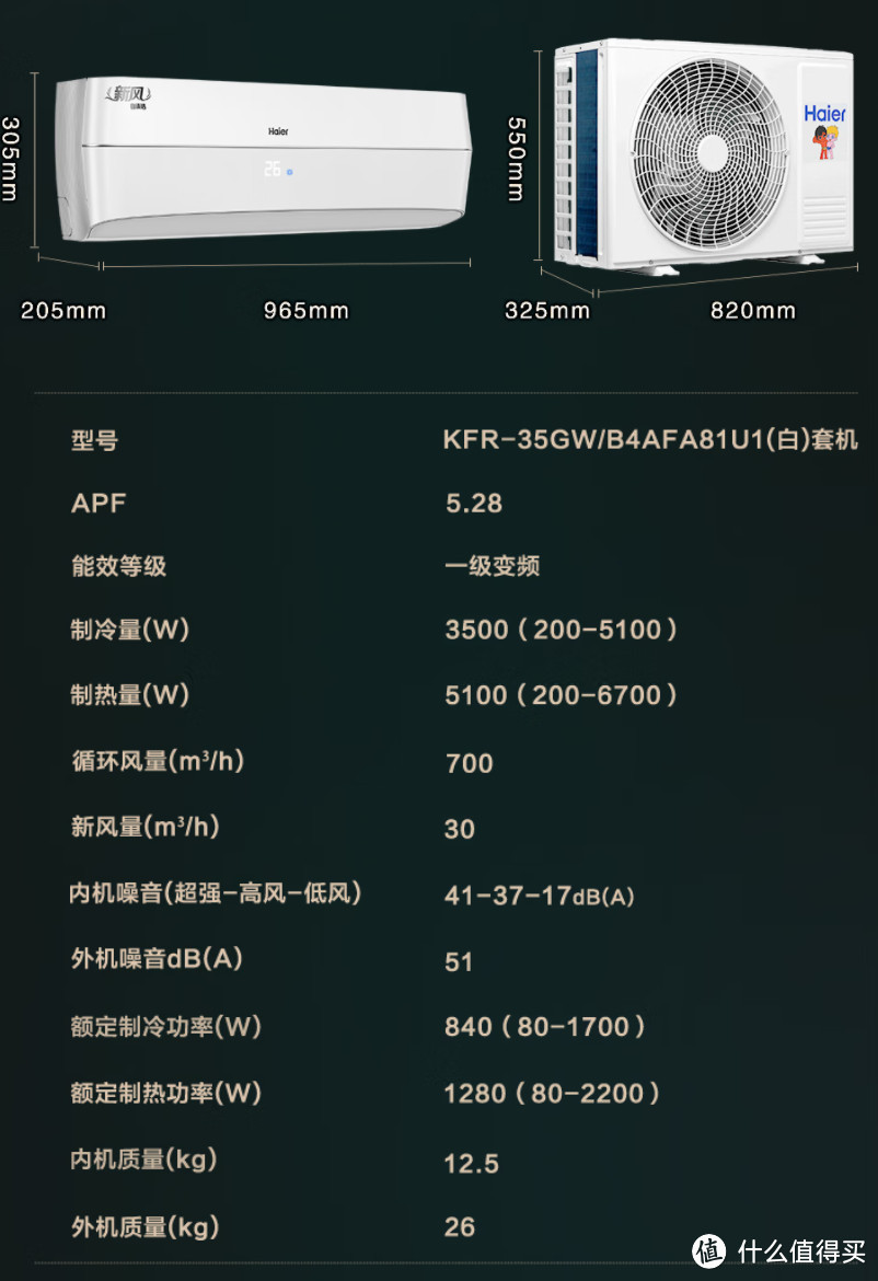 省一台新风机，2699元海尔新风空调不香吗?