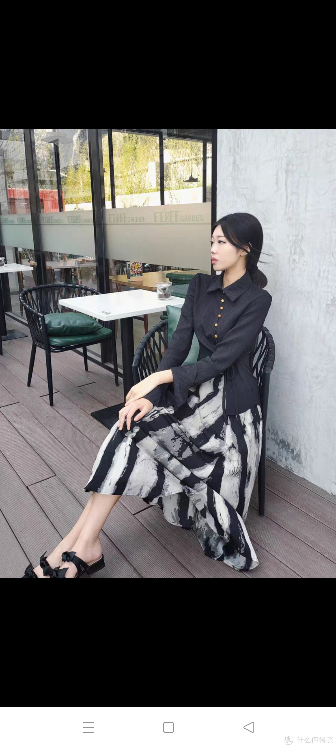 早春季新款女装显瘦新中式改良旗袍国潮民族国风黑色连衣裙子套装