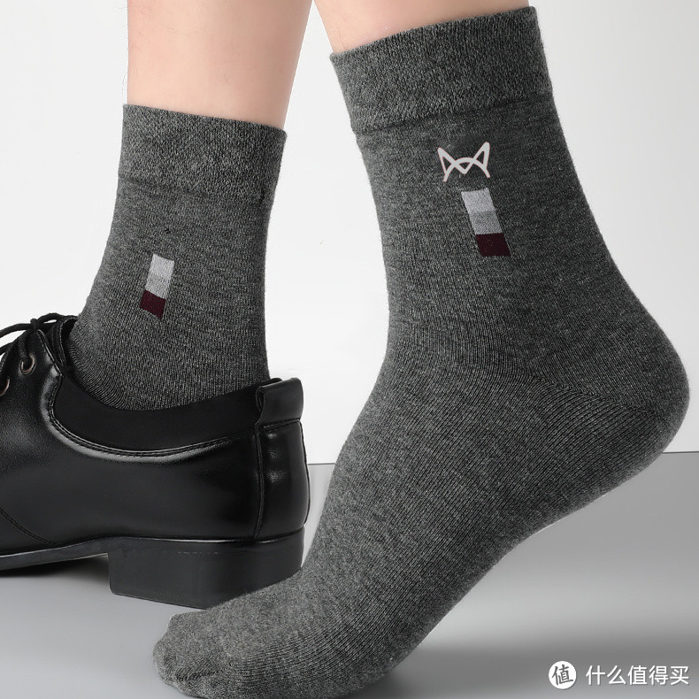 ​猫人纯棉四季袜子全棉抗菌防臭脚