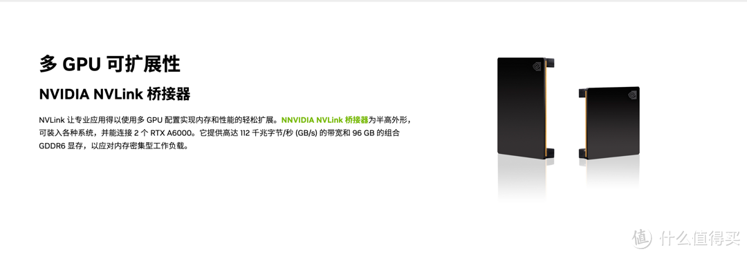 【14 - NVIDIA RTX A6000可通过NV LINK将显存扩展至96GB】
