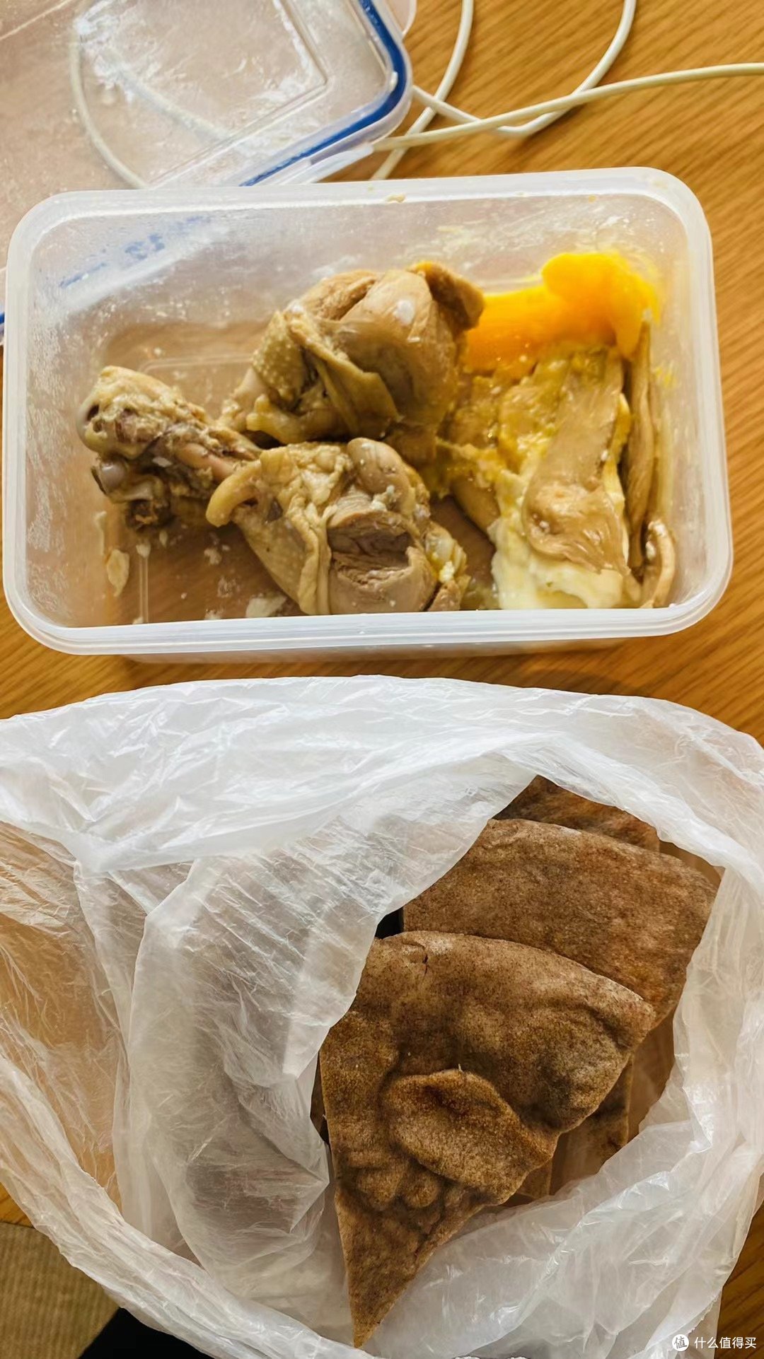 社畜午餐卤鸡腿配大饼