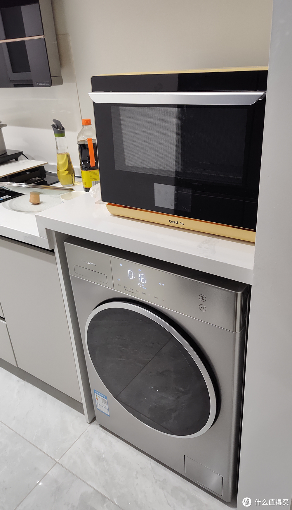 蒸烤微一体机+嵌入的洗衣机