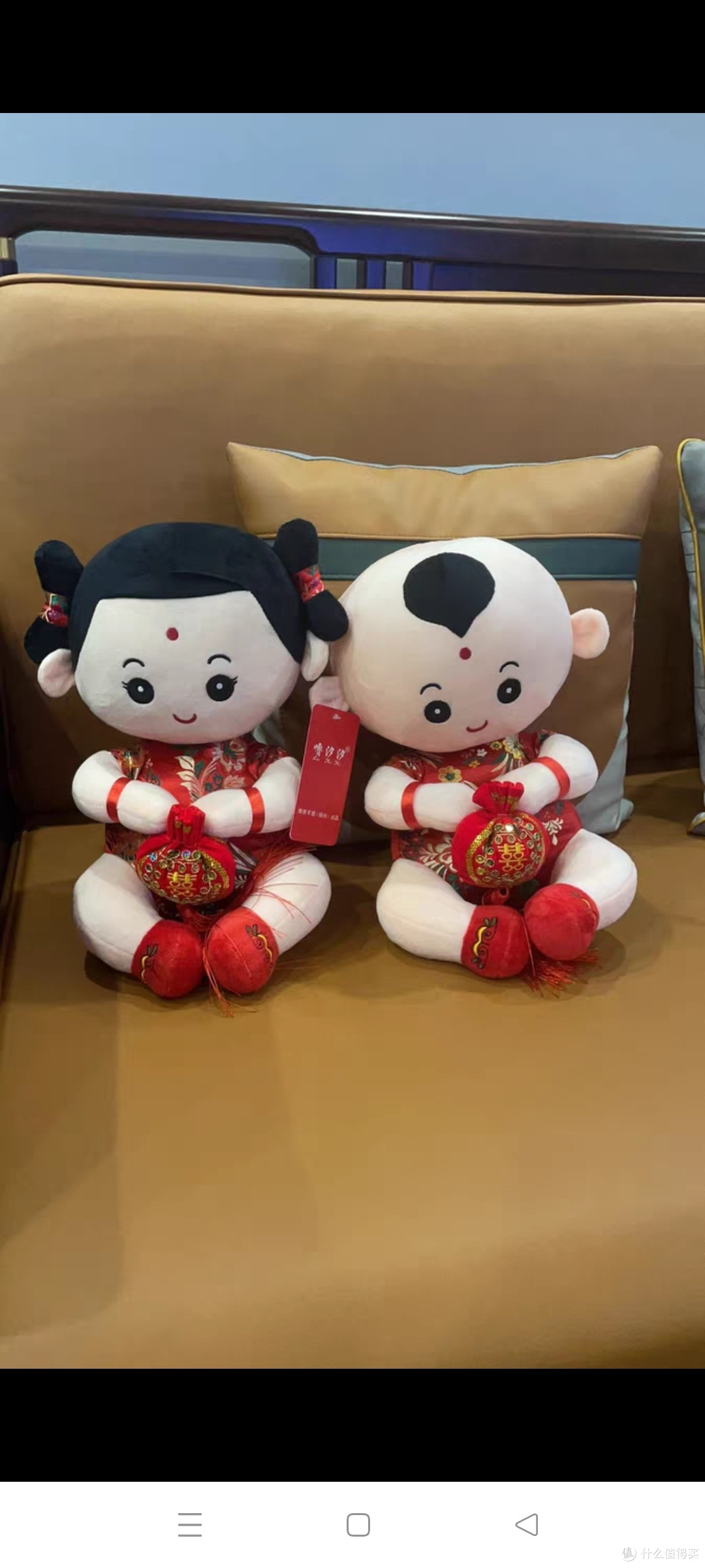 金童玉女喜娃情侣一对结婚红色喜庆婚庆压床娃娃婚房床头摆件福娃