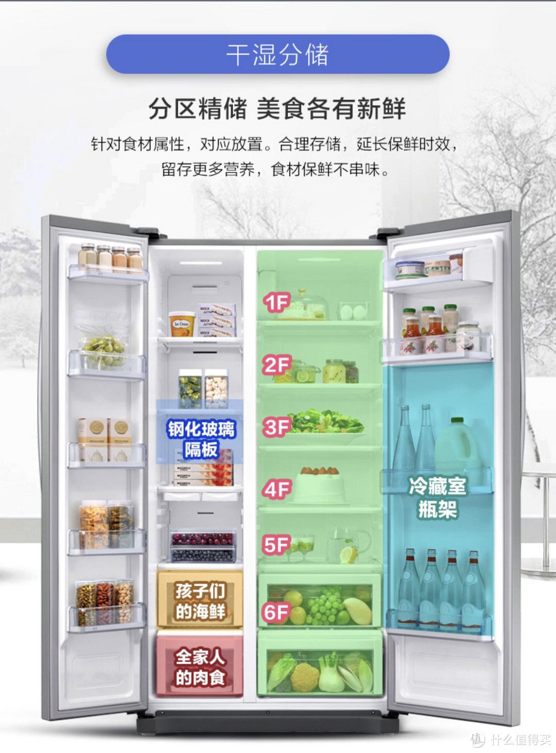545L超大容量的三星冰箱只要¥2999