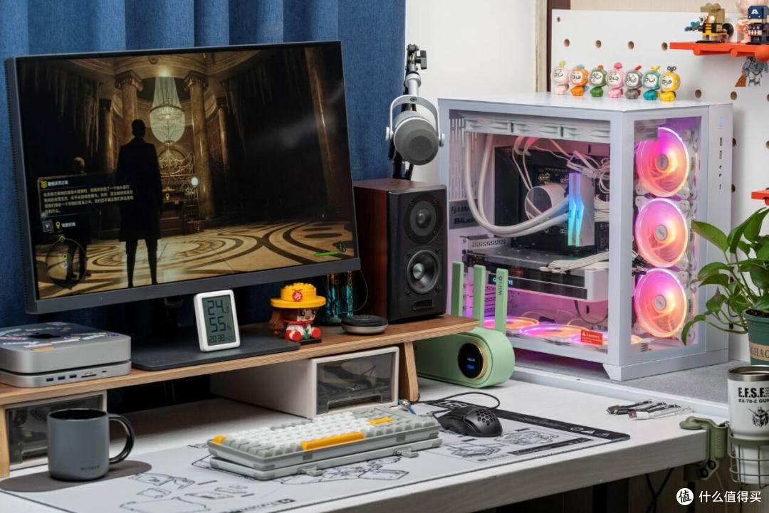 XPG白色全家桶信仰加成,7900X主机跑分255万,猛男粉灯光爱不爱