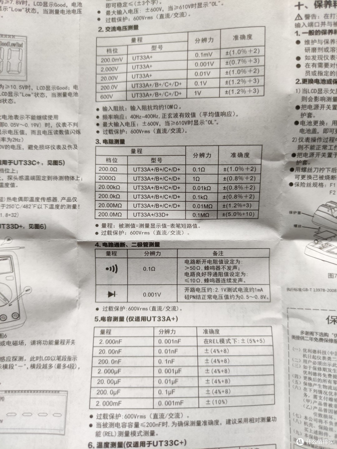 优利德UT-33A+袖珍万用表分享