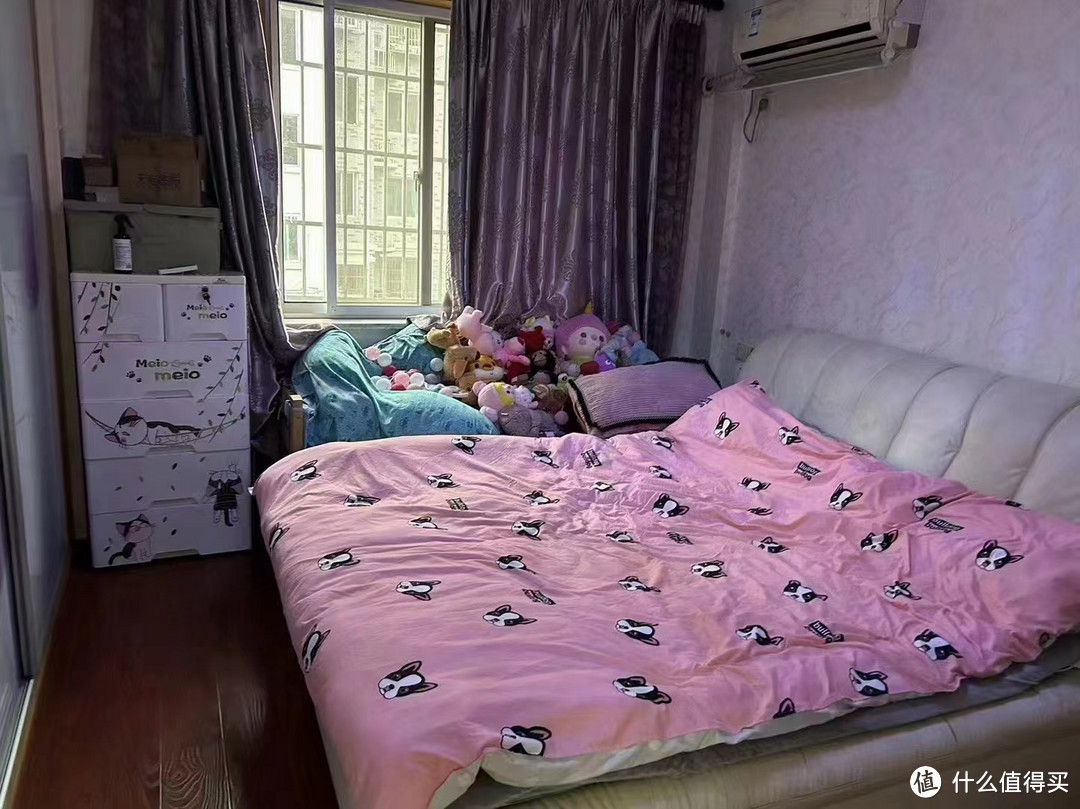 新春儿童房改造，铺上粉粉的床单被套