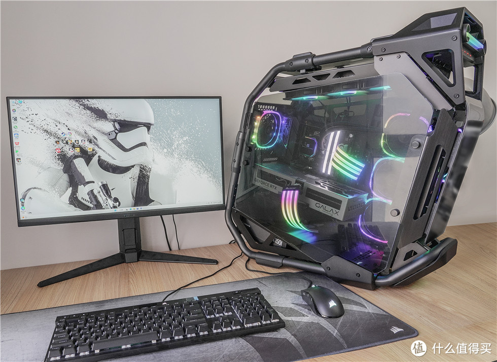 骨伽大力神机箱+7950X+ROG Strix X670E-E+4080金属大师显卡装机