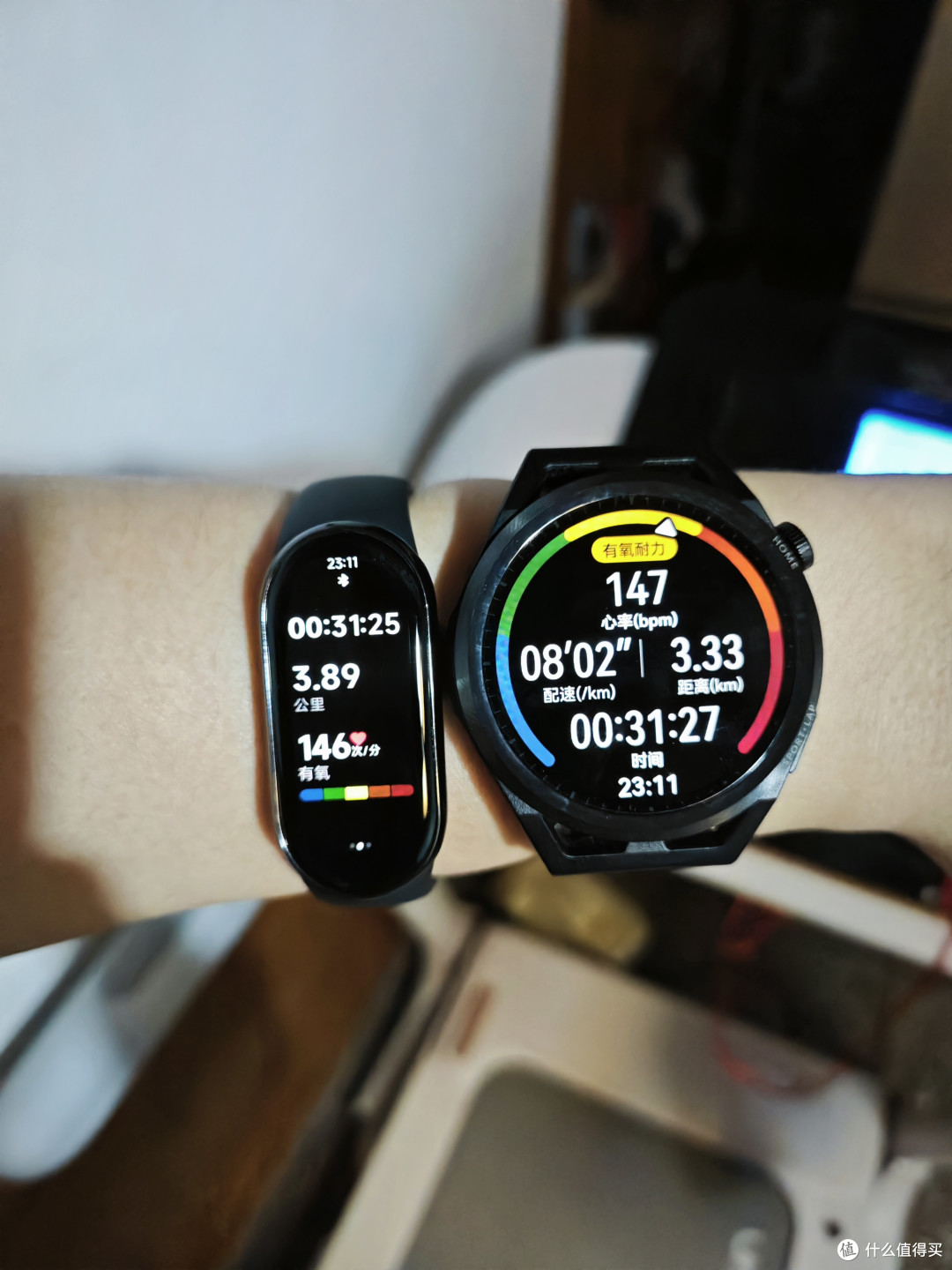 慢跑30分钟左右的心率，基本一样