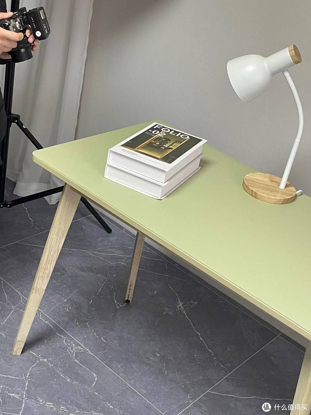 好看又实用的办公室好物分享，抹茶绿办公桌垫