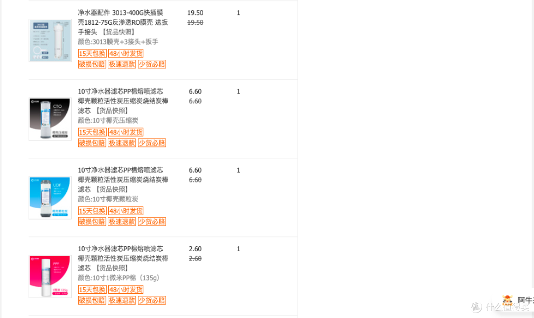 可以来白嫖抄作业了------600G无桶净水器DIY教程(四)配件清单篇