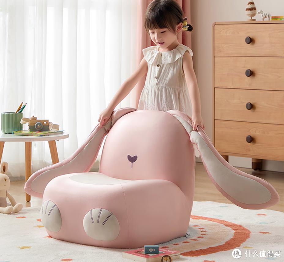 萌哒哒的LINSY KIDS小兔沙发，让孩子们在舒适的环境中阅读和玩乐！
