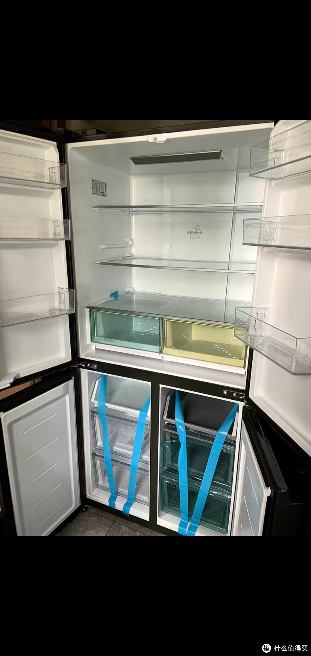 海尔4开门大冰箱，把家里的旧冰箱换掉了