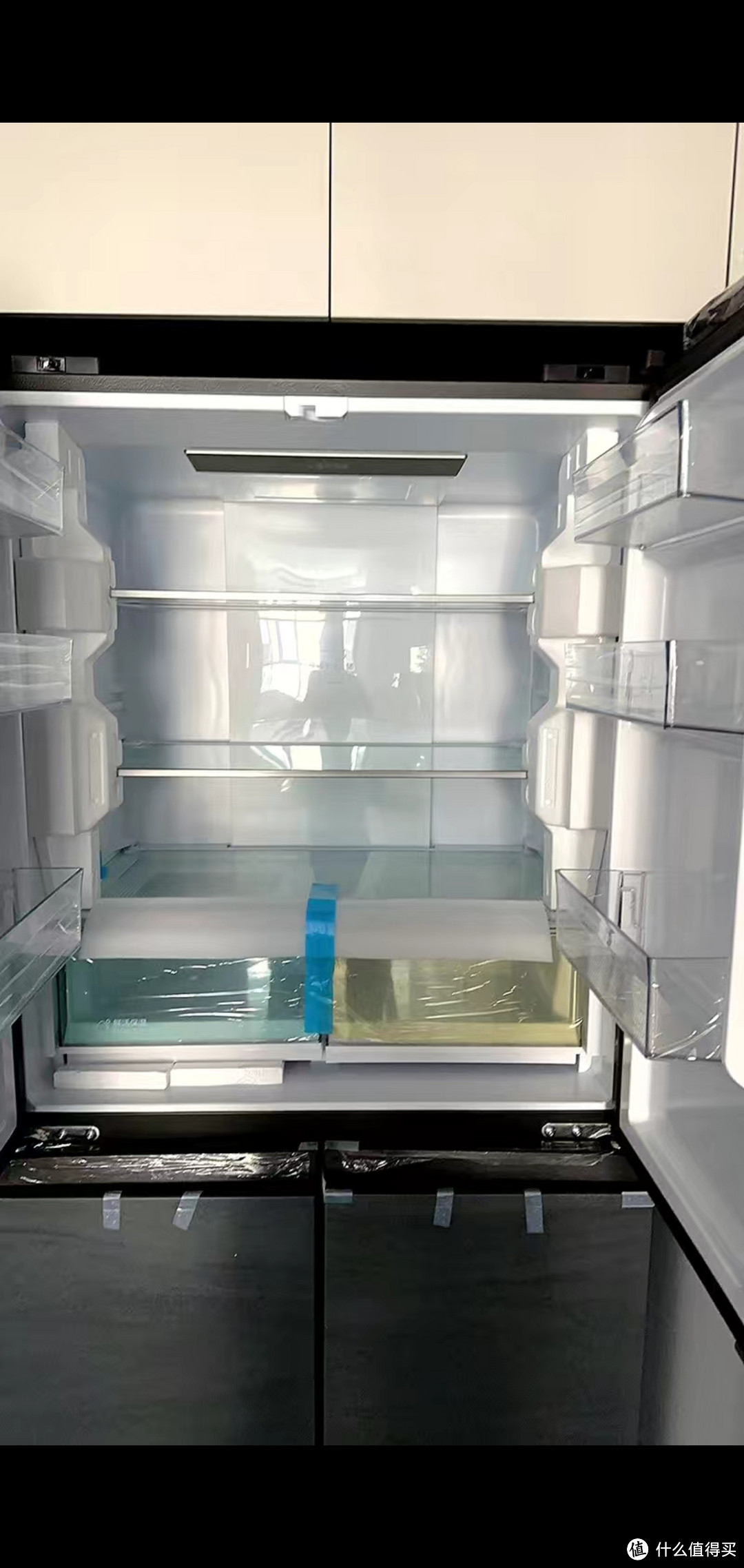 海尔4开门大冰箱，把家里的旧冰箱换掉了
