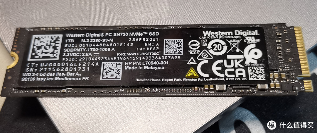基于硬盘盒的能耗测试：西数SN730/SN750