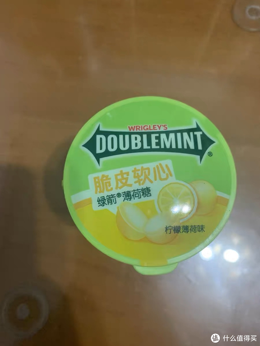 绿箭薄荷糖果脆皮软心柠檬味