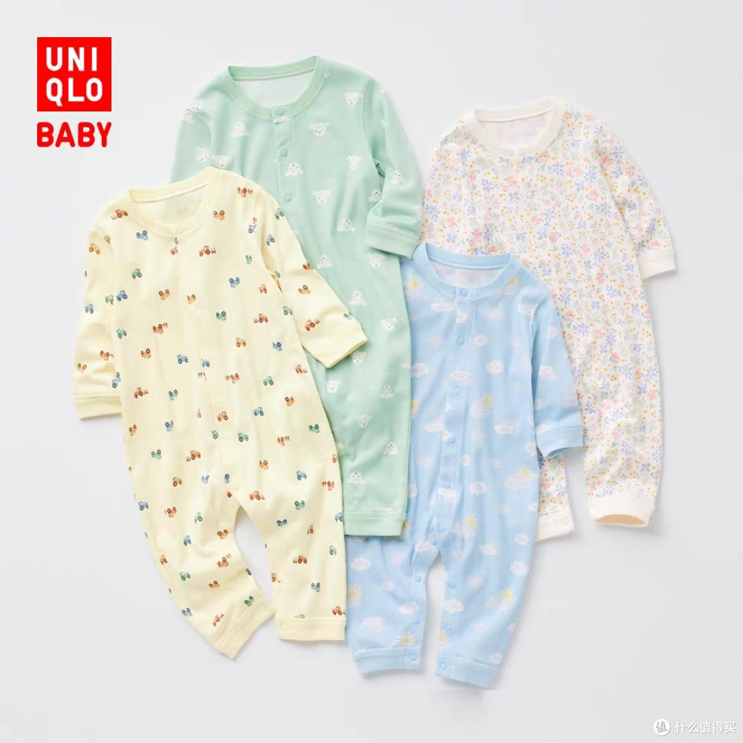 99降至59元!优衣库三款儿童爬爬服好价,春季出游必备~