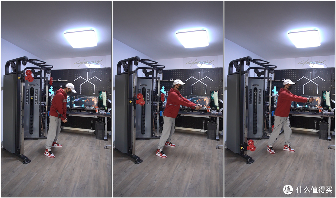 家用复合健身器械天花板 超小面积一套顶个健身房 疯拿铁FR-900P分享