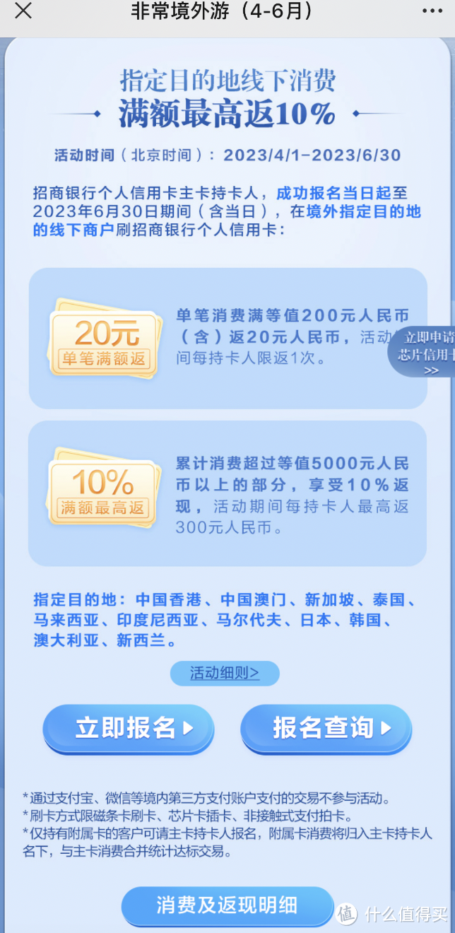 快报名！超10%刷卡返现【境外返现合集】