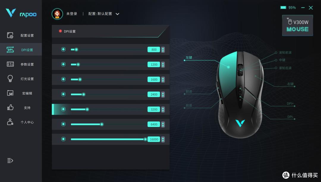 200元内双模鼠标推荐,新桌搭我选择了雷柏V300W
