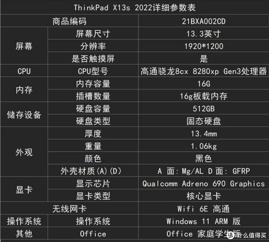 HUAWEI平板笔记本电脑🐟￼￼ThinkPad X13s 高通骁龙处理器轻薄商务办公笔记本电脑