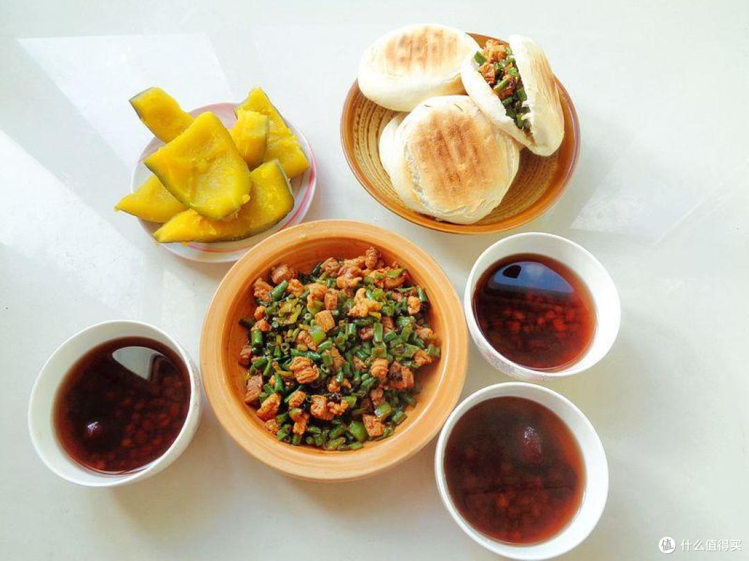 夏天早餐来了,7天不重样,肉夹馍配小米粥,健健康康过夏天