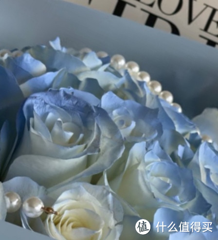 520的碎冰蓝玫瑰花束，满满的高级感