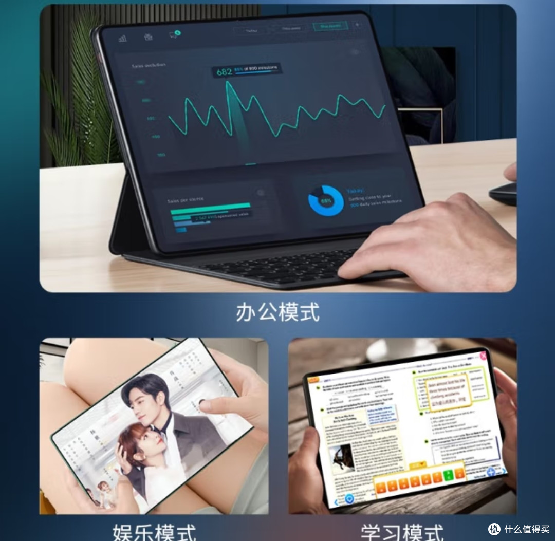 618种草这款(2023新款平板电脑轻薄护眼全面屏5G全网通欧狐学习游戏二合一平板iPadPad2)