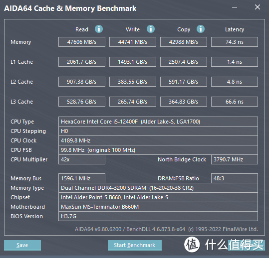 【开xmp后内存的Benchmark】