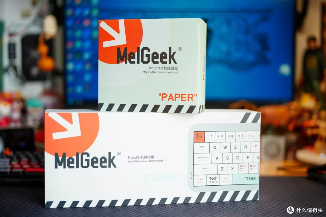透明的魅力助力完美桌搭组合—MelGeek MoJo68三模键盘小晒