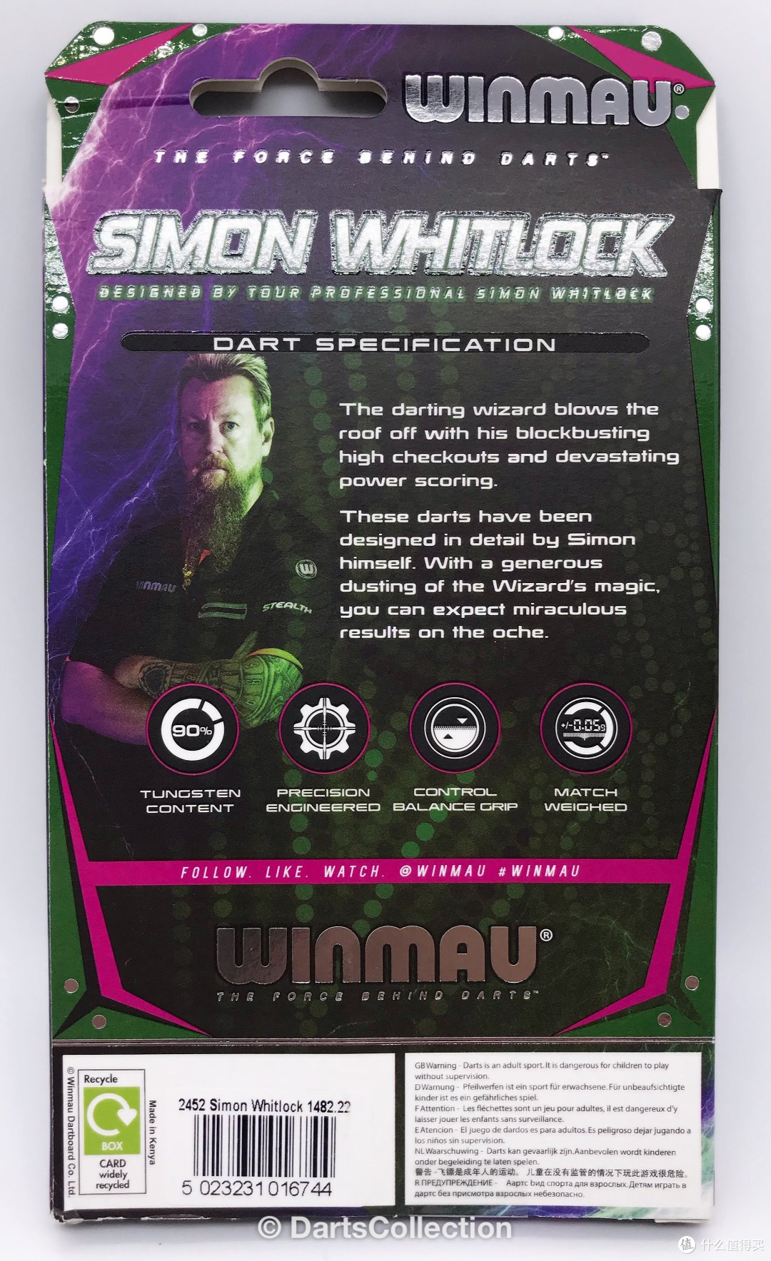 飞镖收藏第85期—Winmau Simon Whitlock World Cup SE