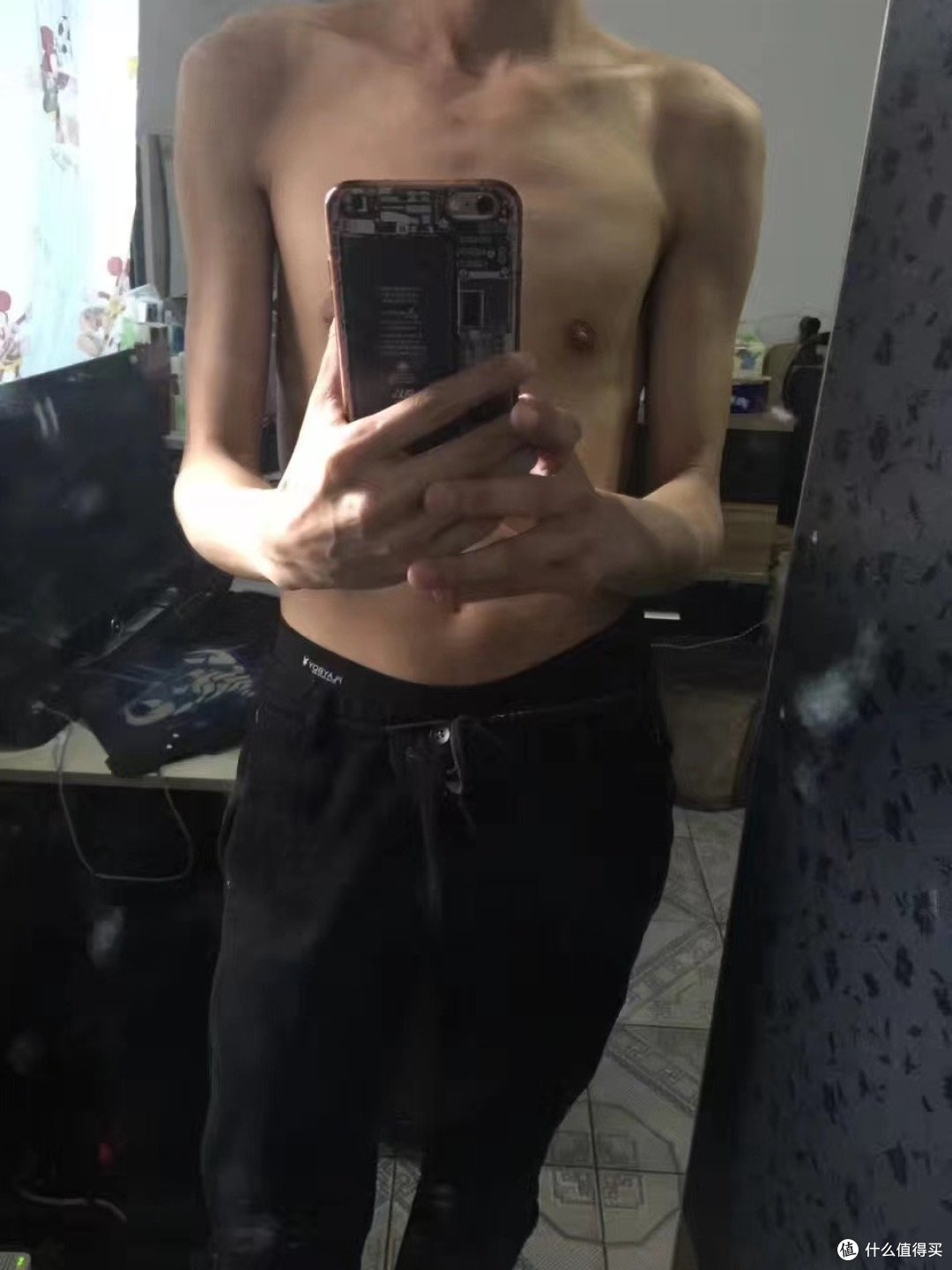 刚健身时候是真的瘦