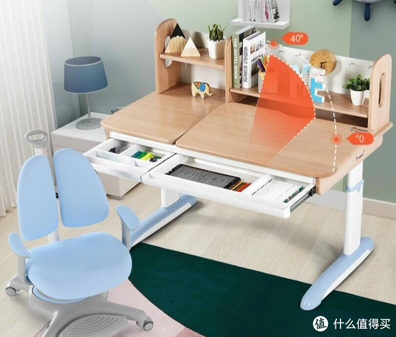 家装节好物分享:德国进口全榉木学习桌,让孩子爱上学习