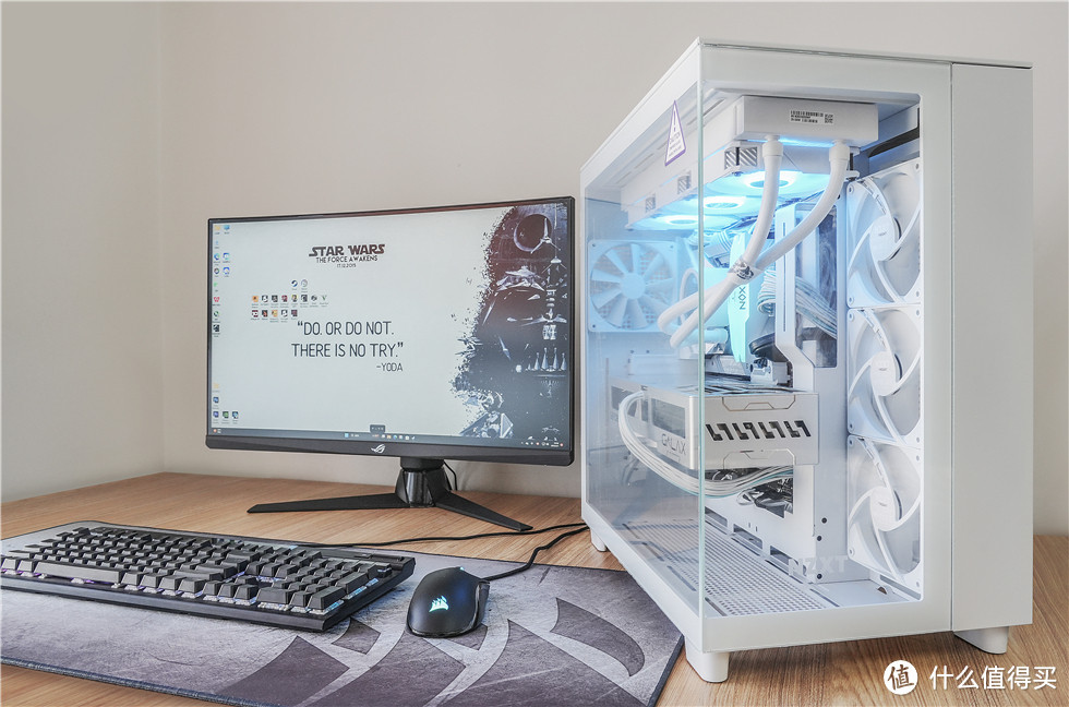 恩杰NZXT H9 Flow机箱+Z790-A D4吹雪+ROG龙王三代360水冷的纯白海景房装机