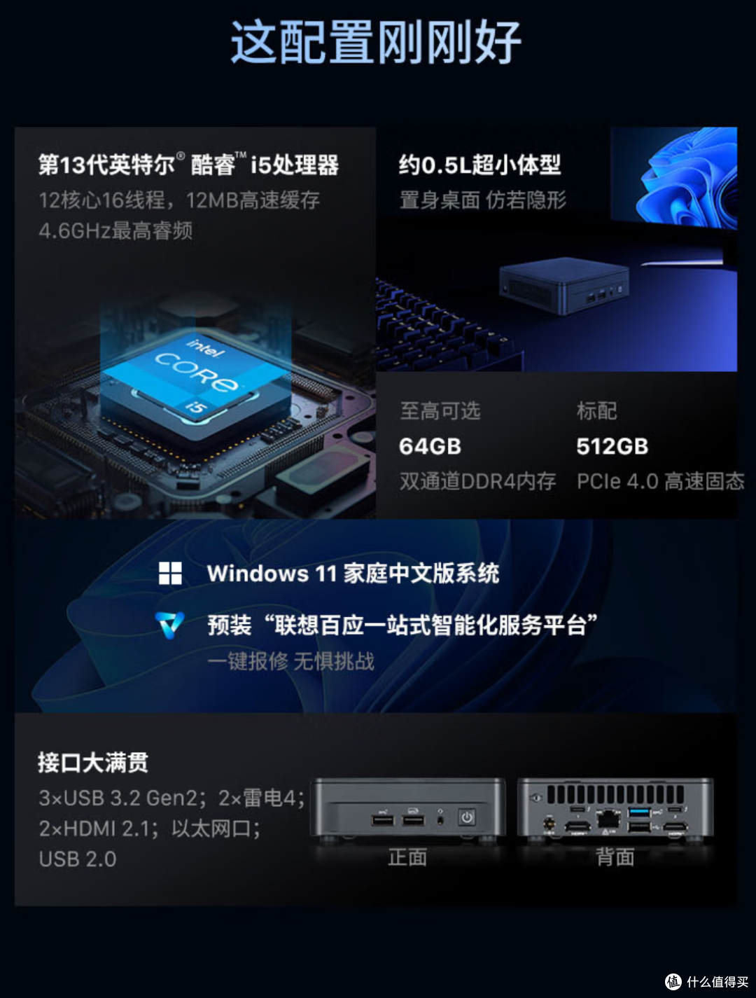 NUC13被截胡!联想百应mini主机全面解析 竞技场峡谷的套娃机来了!