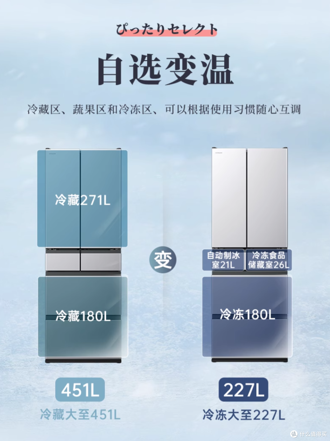 丝滑巧克力套系家电:聚焦日立新款洗烘护一体机与变温冰箱,探索幸福高质感生活