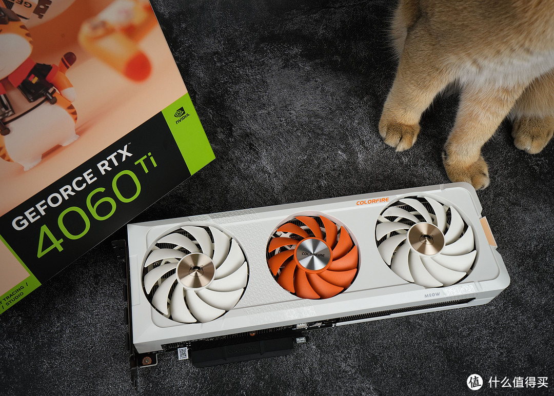 开箱实测 猫猫主题显卡，COLORFIRE RTX 4060 Ti 橘影橙