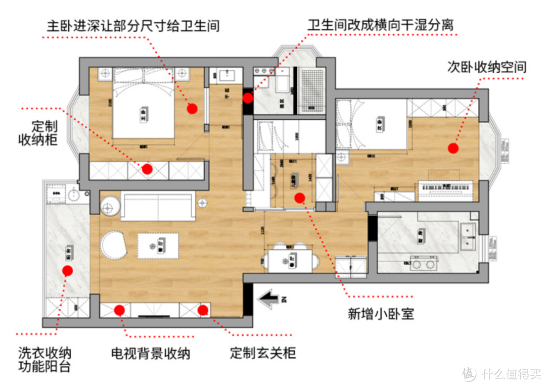 这才叫“神设计”！88㎡，两室改三室，收纳力拉满，堪称教科书