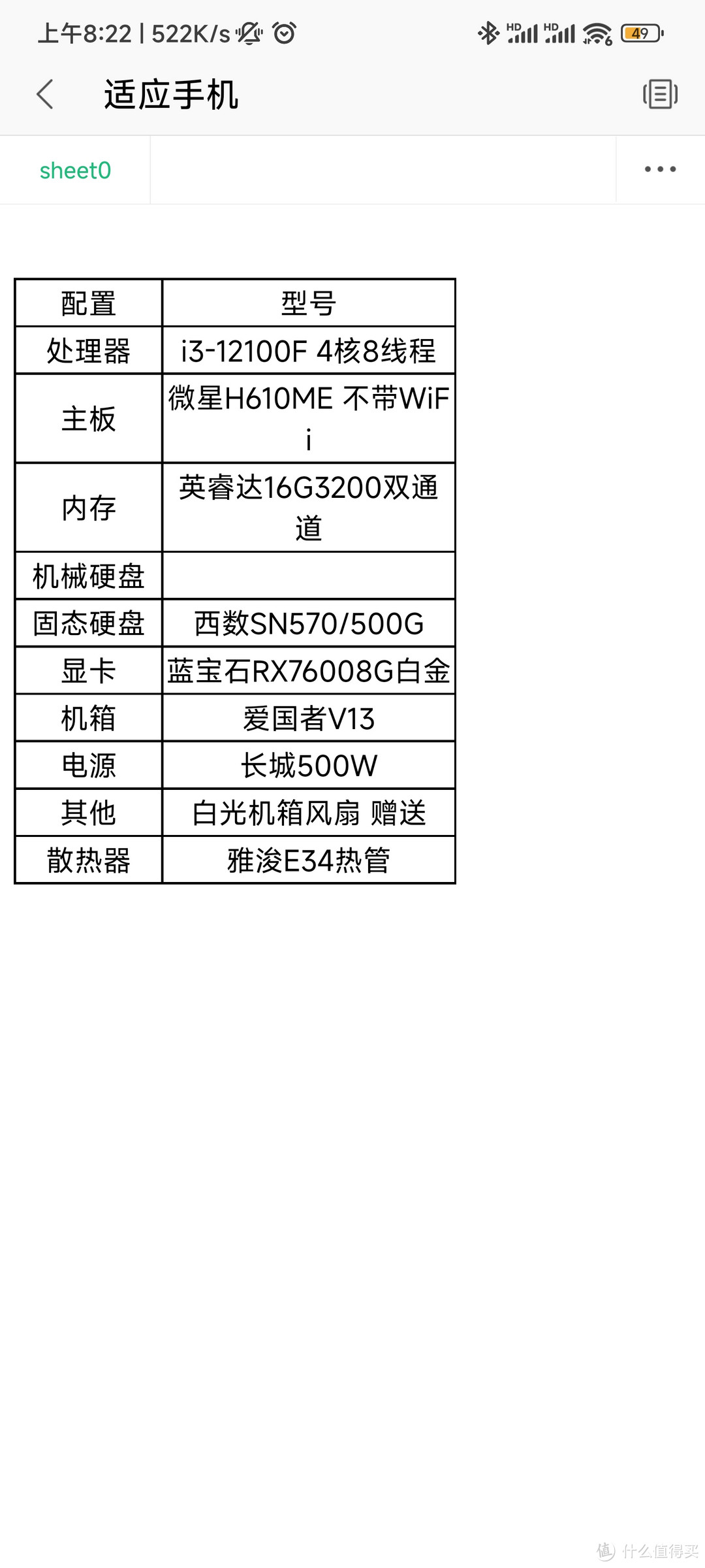 618入门级游戏主机:i3-12100f，16G3200,500G固态，RX7600-8G