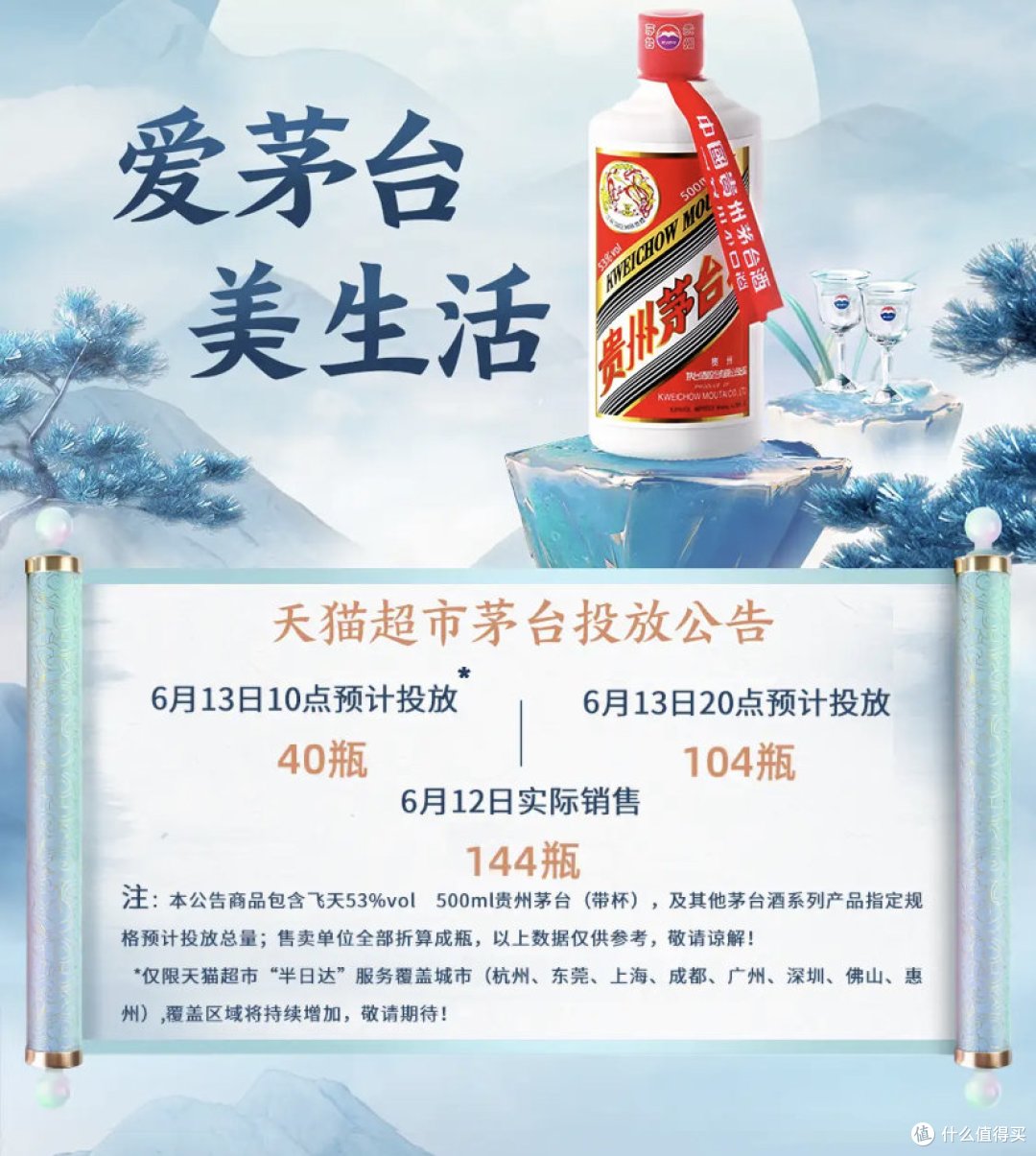 6月13日猫超飞天茅台预约地址分享!(购后晒)
